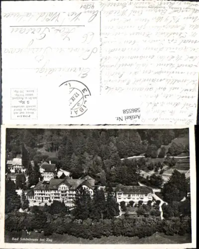 586558,Foto Ak Bad Schönbrunn Menzingen b. Zug Switzerland