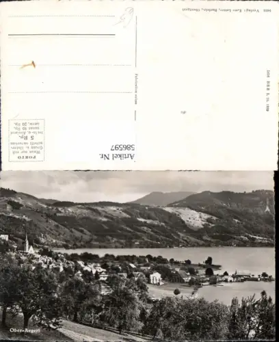 586597,Foto Ak Oberägeri Totale Switzerland