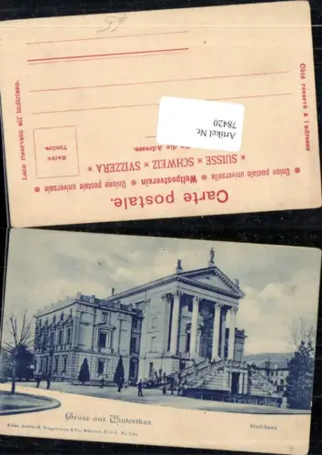78420,Gruß aus Winterthur Stadthaus Detailansicht Kt Zürich