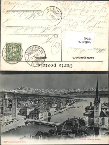 78565,Zürich und die Alpen Kt Zürich