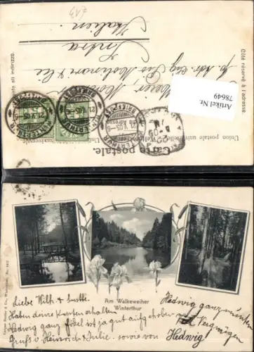 78649,Litho Am Walkeweiher Winterthur Kt Zürich