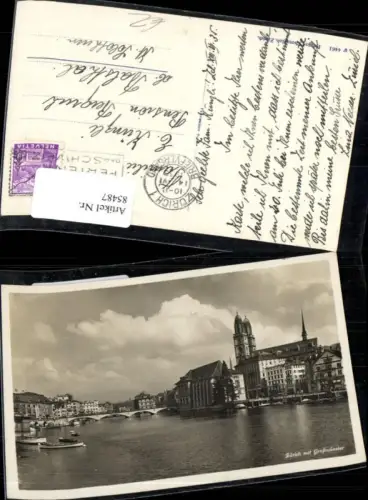 85487, Zürich mit Großmünster