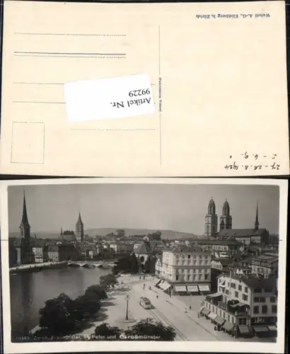 99229,Zürich Fraumünster St Peter Großmünster