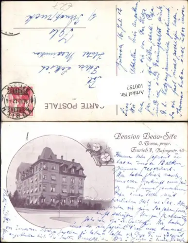 100757,Zürich V Pension Beau Site Detailansicht Kt Zürich