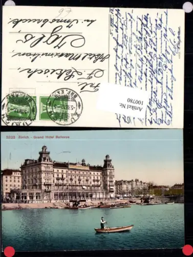 100780,Zürich Grand Hotel Believue Detailansicht Kt Zürich