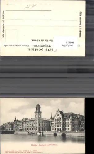 106113,Zürich Hauptpost u. Stadthaus