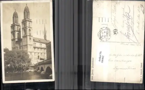 106462,Zürich Grossmünster 1924