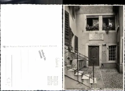 109448,Zürich Gottfried Keller geburtshaus