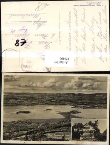 128490,Zürichsee Hotel Luegeten am Etzel MehrbildAk Kt. Zürich