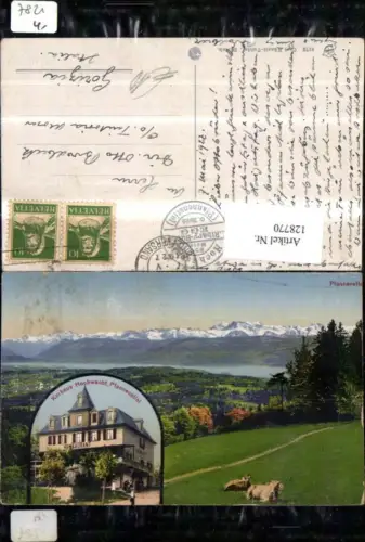 128770,Pfannenstiel Kurhaus Hochwacht MehrbildAk 1927 Kt. Zürich