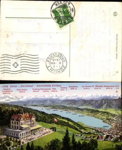 136887,Zürich Zürichberg Kurhaus Kt Zürich