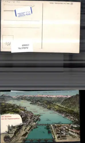 154469,Zürichsee a. d. Vogelperspektive Gipfelkarte Kt Zürich