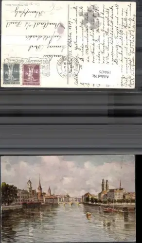 154475,Zürich 1919 Künstlerkarte Kt Zürich