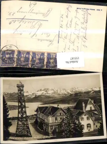 155187,Uetliberg Restaurant Uto Kolm m. Glärnischkette 1926 Kt Zürich