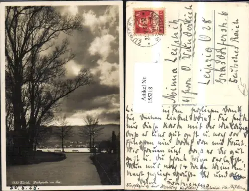 155218,Zürich Parkpartie a. See 1923
