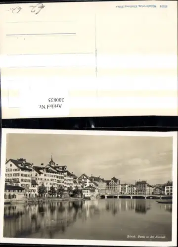 200835,Zürich Partie a. d. Limmat