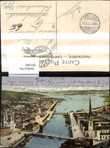 201446,Zürich Zürichsee Generalansicht