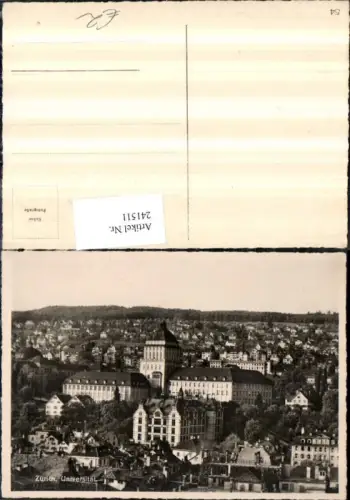 241511,Zürich Teilansicht Universität