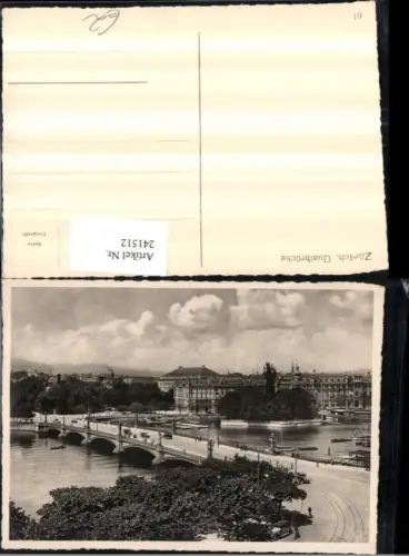 241512,Zürich Quaibrücke Brücke