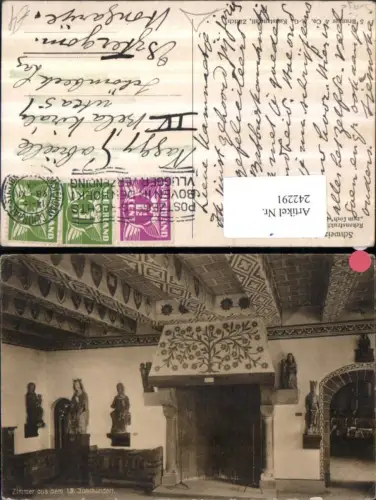 242291,Zürich Landesmuseum Raum 7 Hause zum Loch Innenansicht