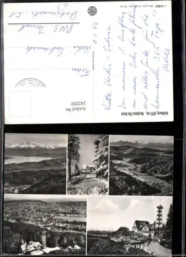 242292,Zürich Totale Uetliberg Berghaus Uto-Kulm Mehrbildkarte