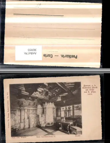 303953,Zürich Landesmuseum Zimmer Seidenhof m. Ofen