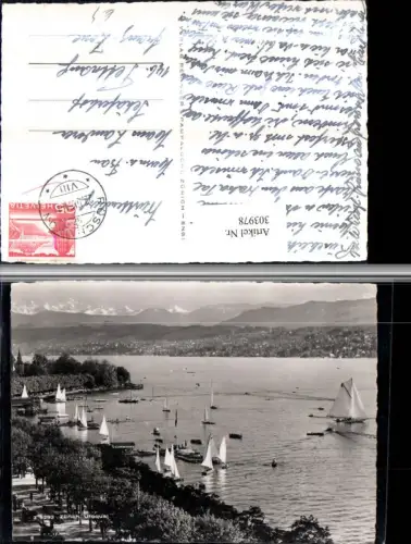 303978,Zürich Utoquai Segelboote Boote