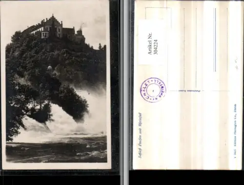 304224,Schloss Laufen u. Rheinfall Wasserfall b. Dachsen Kt Zürich