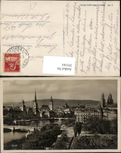 351161,Zürich Teilansicht Brücke