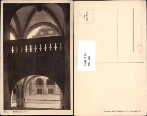 391040,Zürich Stadthaus Motiv Arkaden