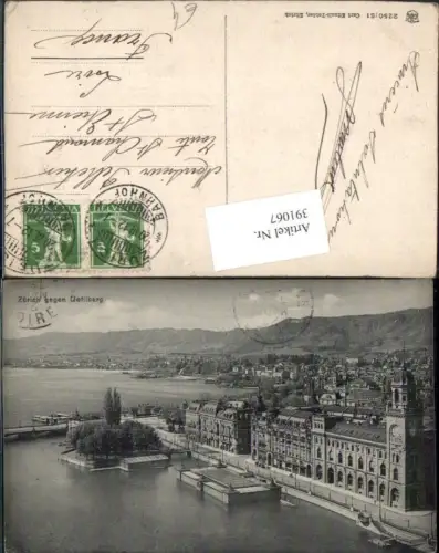 391067,Zürich Teilansicht geg. Uetliberg
