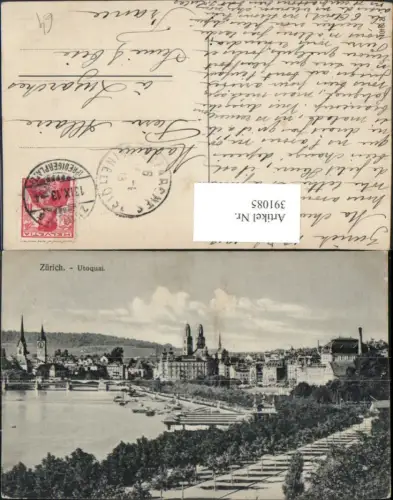 391085,Zürich Teilansicht Utoquai
