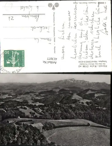 413077,Hörnli-Kulm b. Zürich Bergkulisse Kt Zürich