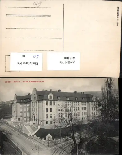 413100,Zürich Neue Kantonsschule Schule