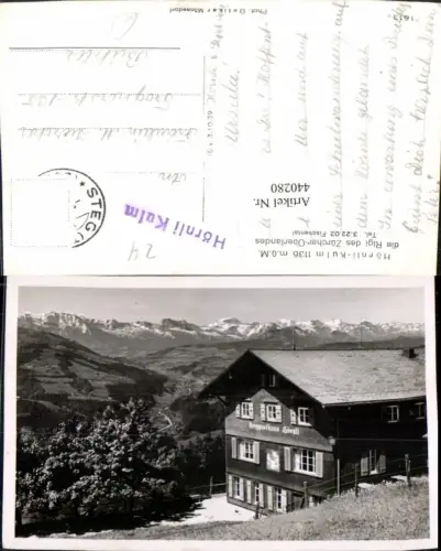 440280,Fischental Fischenthal Hörnli-Kulm Gasthaus Bergkulisse Kt Zürich