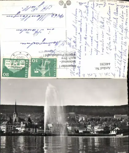440281,Horgen Teilansicht Fontäne Kt Zürich