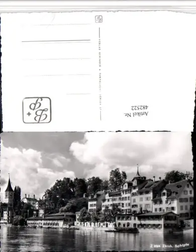 482522,Zürich Schipfe Teilansicht Turm