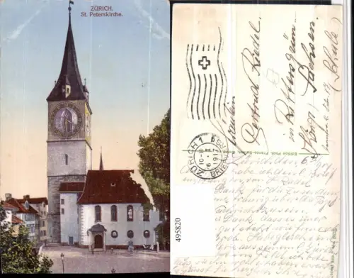 495820,Zürich St. Peterskirche Kirche