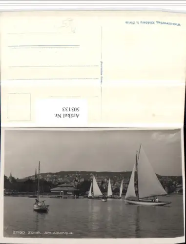 503133,Zürich Alpenquai Segelboote Boote