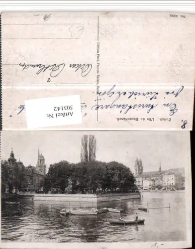 503142,Zürich Bauschänzli Insel Ruderboote Boote