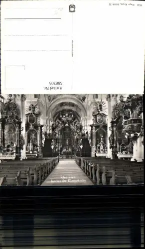 586305,Foto Ak Rheinau Inneres d. Klosterkirche Kirche Switzerland