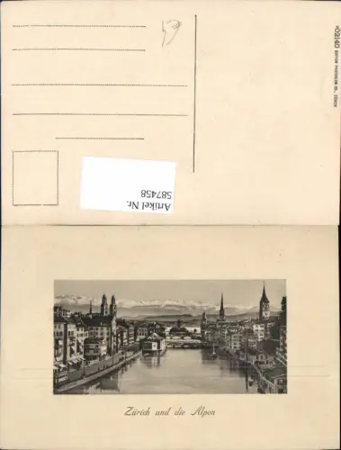587458,Zürich u. d. Alpen Passepartout Switzerland