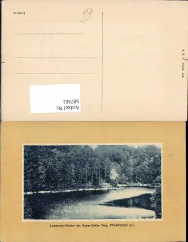 587461,Luppmen-Weiher a. Guyer-Zeller Weg Pfäffikon Passepartout Switzerland