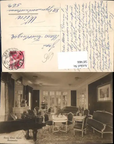 587466,Zürich Savoy Hotel Innen Damensalon Interieur Switzerland