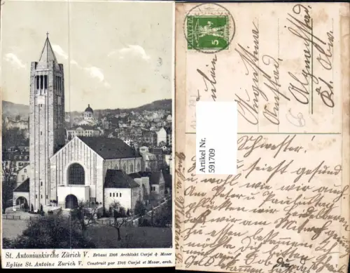 591709,Zürich St Antoniuskirche Kirche Switzerland