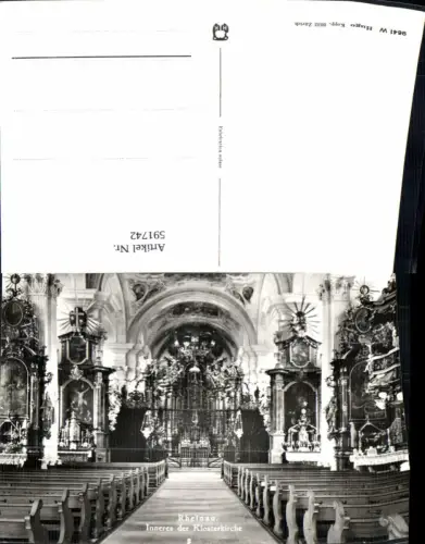 591742,Foto Ak Rheinau Inneres d. Klosterkirche Kirche Switzerland
