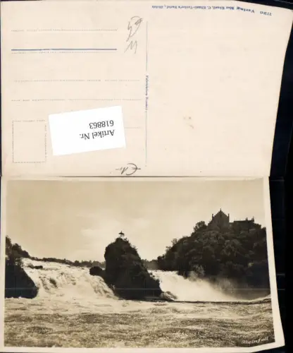618863,Foto Ak Rheinfall Laufen-Uhwiesen Wasserfall