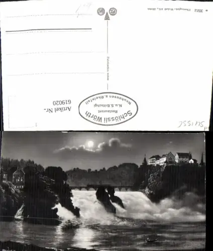 619020,Foto Ak Rheinfall m. Schloss Laufen Laufen-Uhwiesen