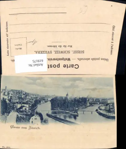 619175,Litho Zürich Ansicht