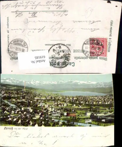 619185,Zürich v. d. Waid Ansicht